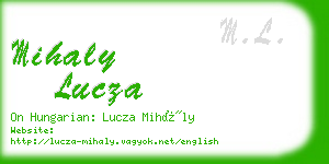mihaly lucza business card